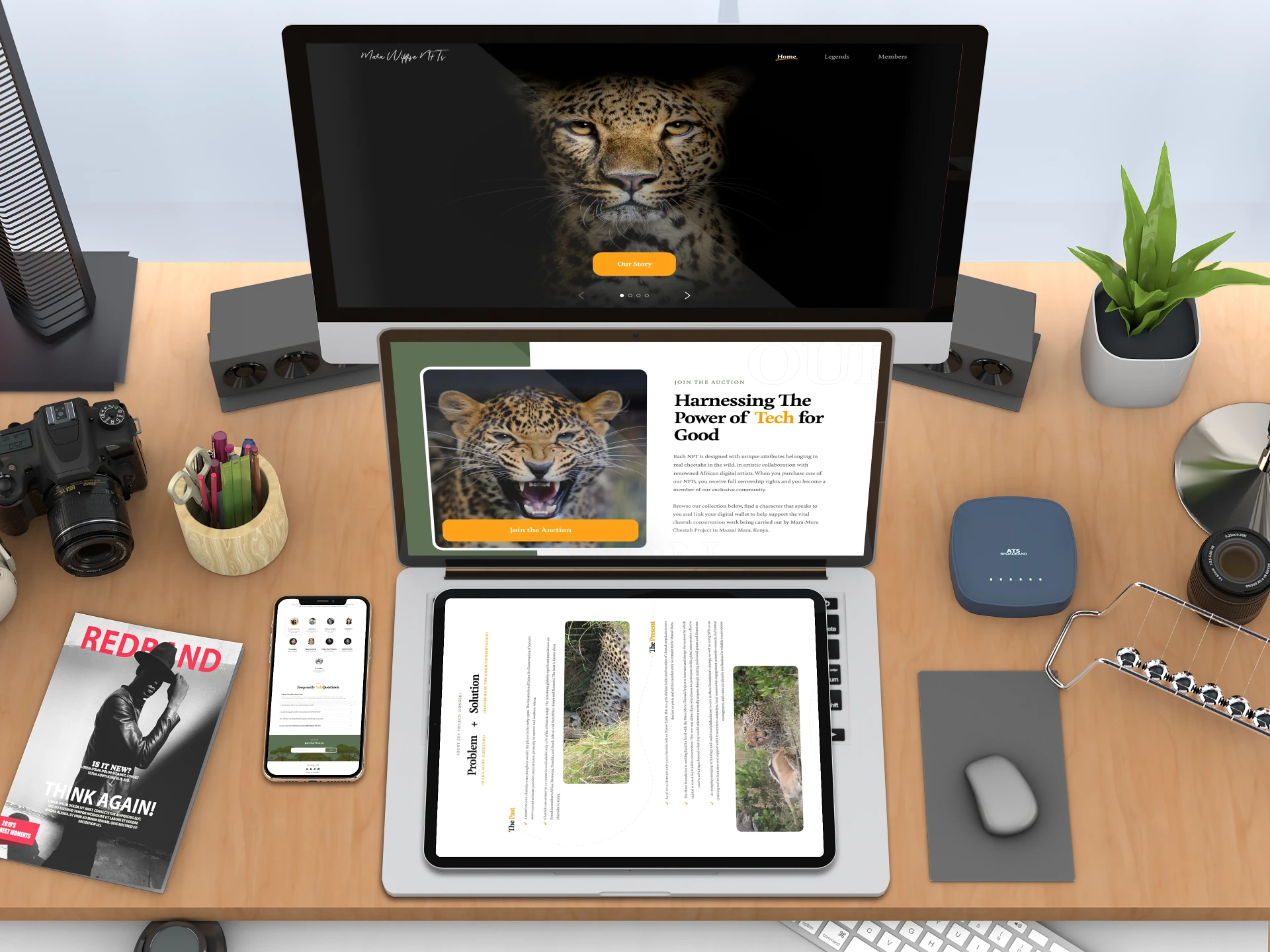 Mara Waffle NFTs Website UI/UX case study