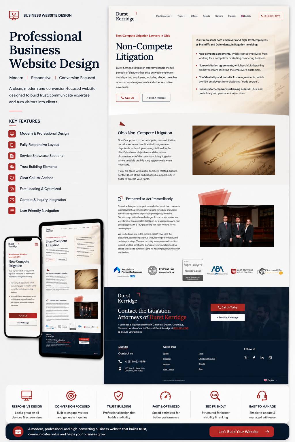 Durst Kerridge Litigation Website case study