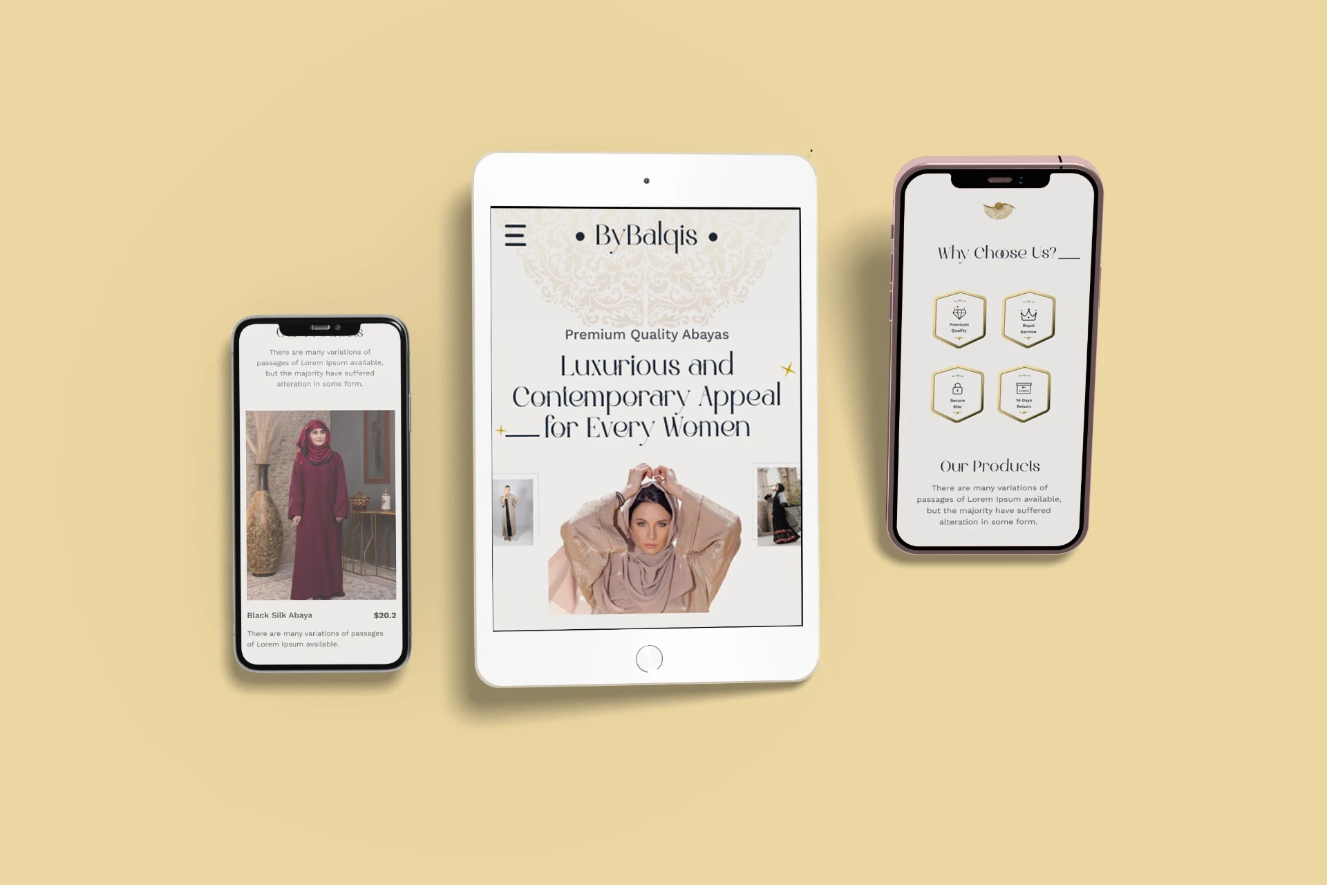ByBalqis Fashion App UI/UX case study