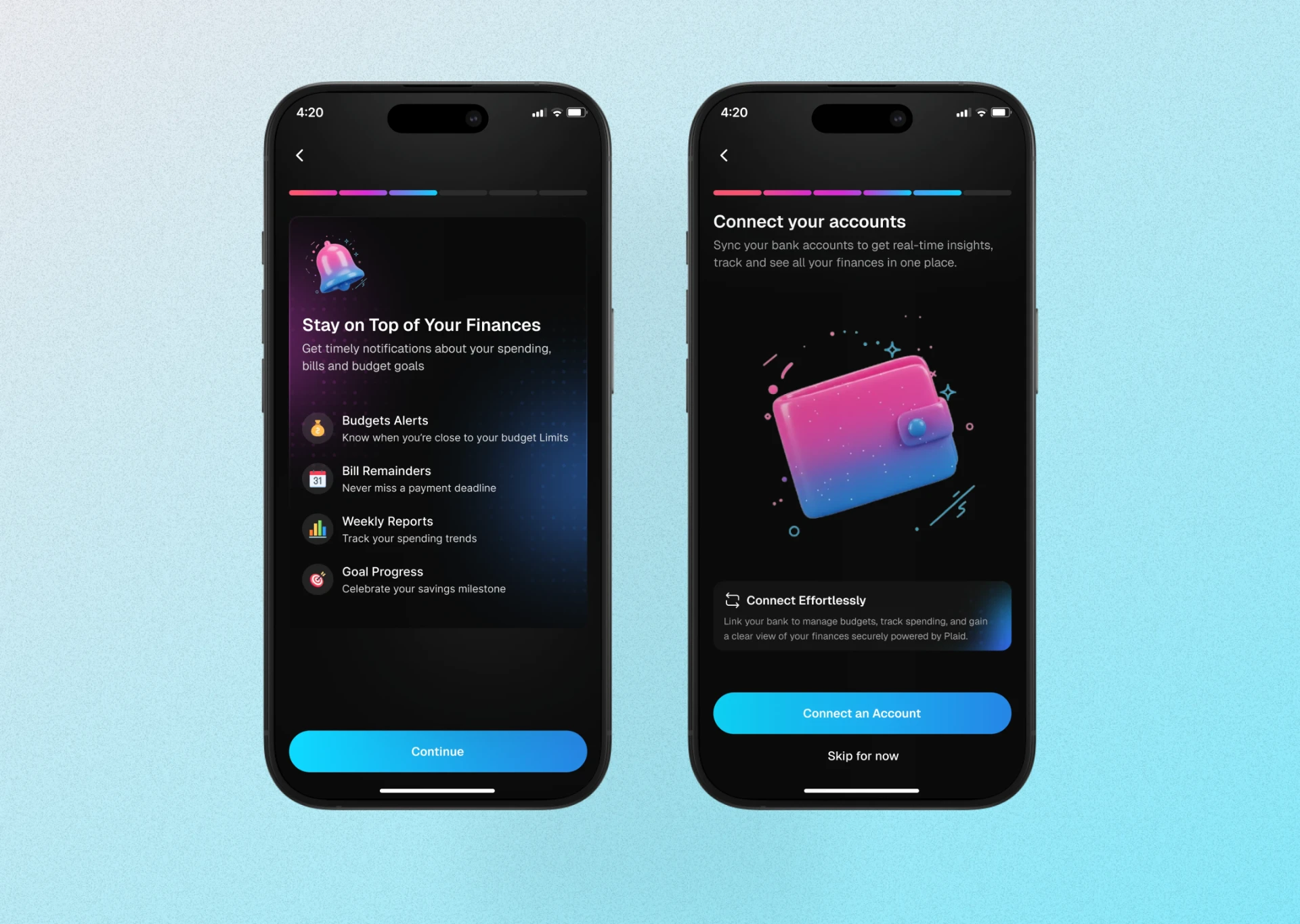 Prism Wallet Finance App UI/UX design screen 3