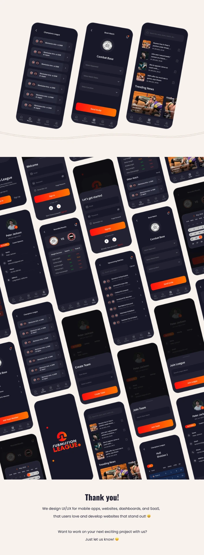 Submission League App UI/UX design screen 4