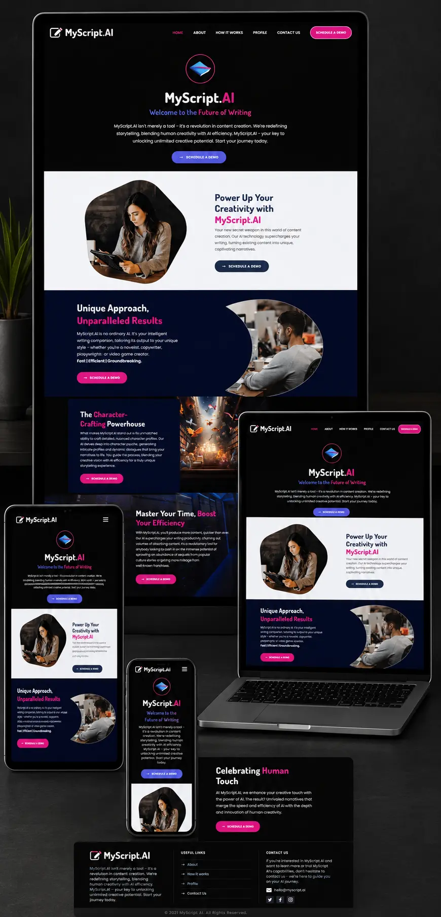 MyScript.AI Business Website case study